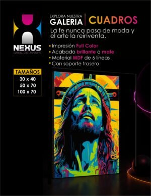 CATALOGO DEL APARTADO TERMINADOS 3 Cuadro Jesús Pop Art