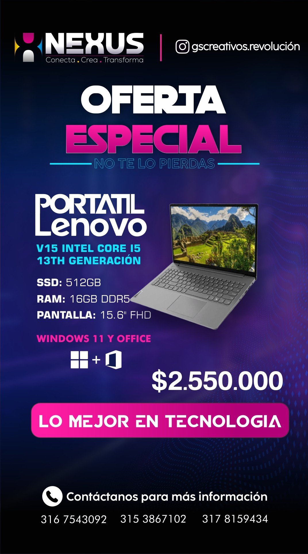 flayers computadores.cdr.cdr-2 Portatil Lenovo