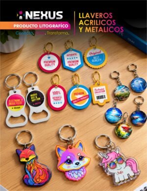 CATALOGO DEL APARTADO LITOGRAFICO-20 Llaveros Acrilicos y Metalicos
