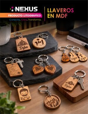 CATALOGO DEL APARTADO LITOGRAFICO-22 Llaveros en MDF