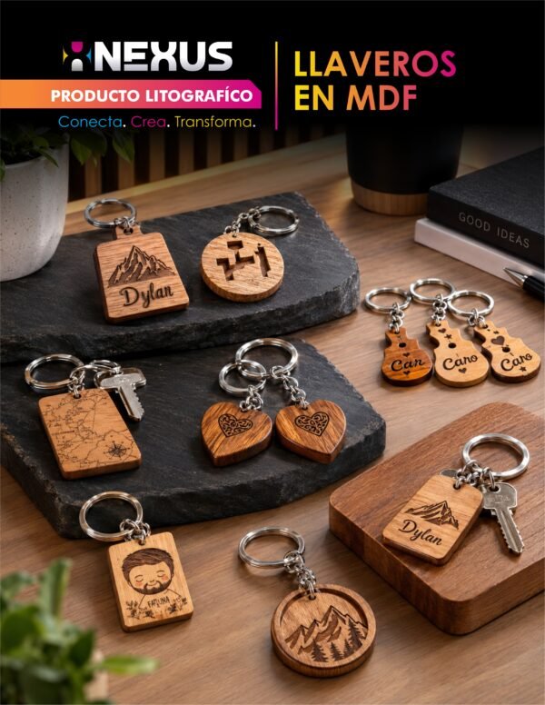 Llaveros en MDF