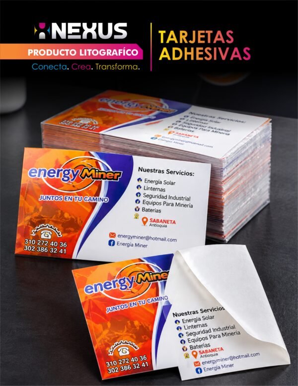 CATALOGO DEL APARTADO LITOGRAFICO-2,2 Tarjetas Adhesivas