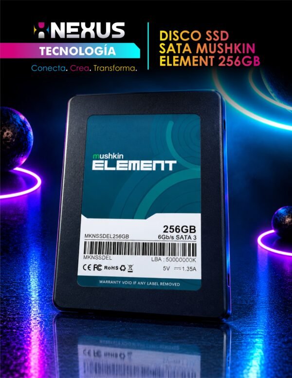 CATALOGO DEL APARTADO TECNOLOGICO-25 Disco Ssd Sata Mushkin Element 256gb